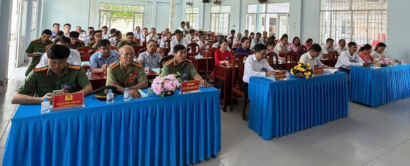 Hội Cựu Công an nhân dân xã Nhị Trường tổ chức Đại hội lần thứ nhất nhiệm kỳ 2026 - 2031 