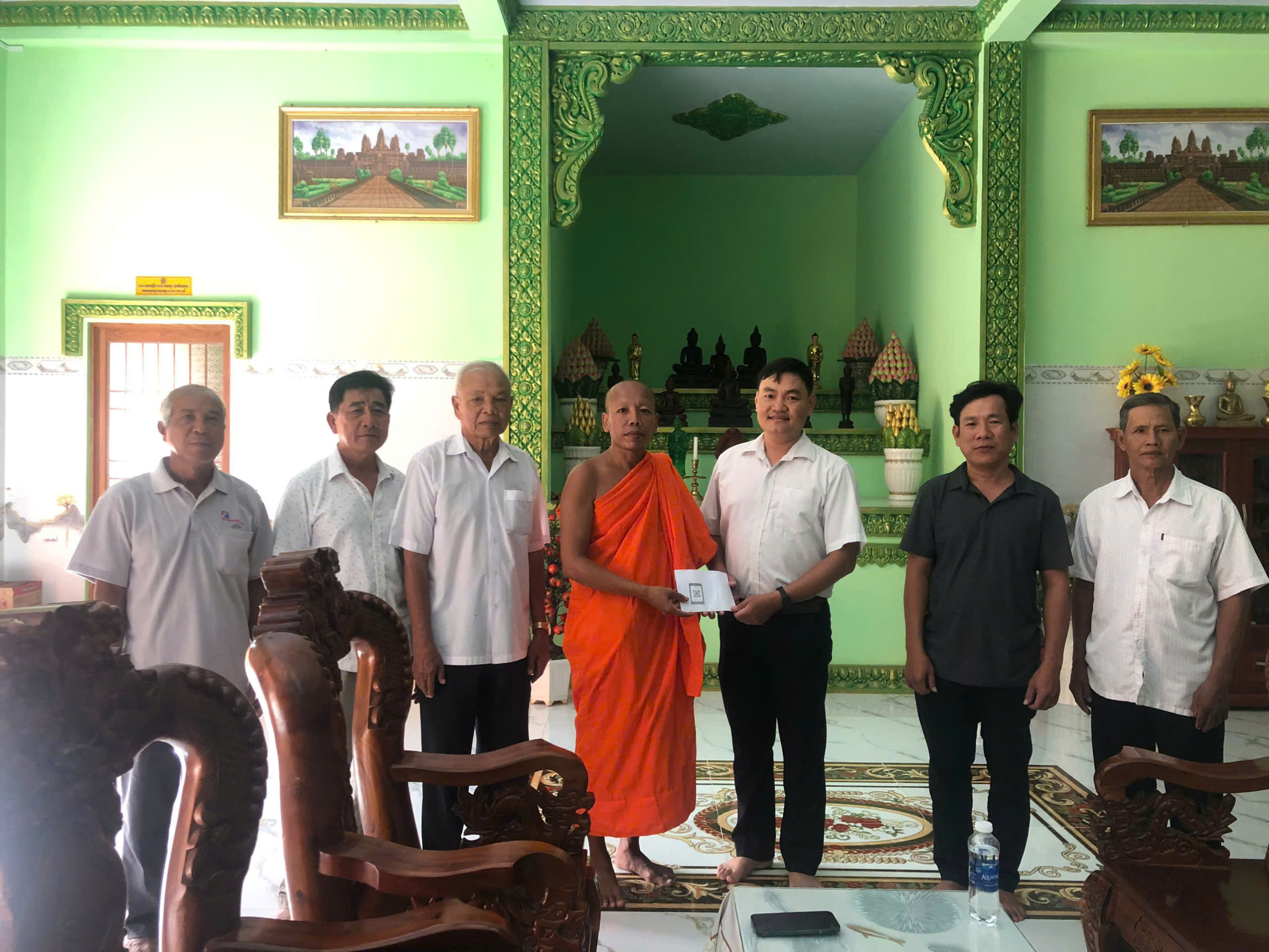 Công an xã Nhị Trường phối hợp bảo đảm an ninh trật tự kỳ thi sơ cấp Phật học trên địa bàn xã