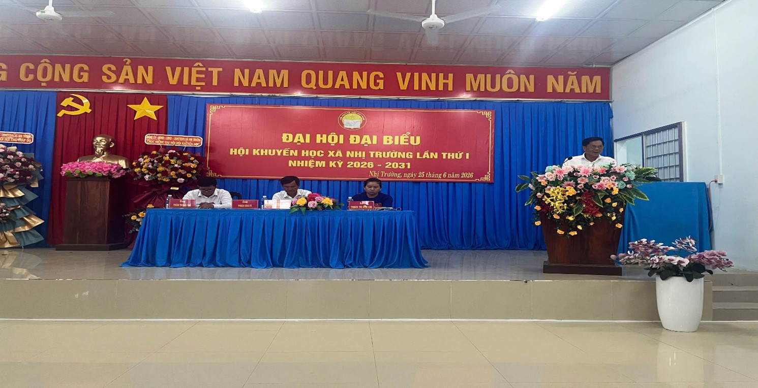 HỘI KHUYẾN HỌC XÃ NHỊ TRƯỜNG TỔ CHỨC THÀNH CÔNG ĐẠI HỘI ĐẠI BIỂU, LẦN THỨ I, NHIỆM KỲ 2026 - 2031