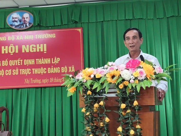 Chiều ngày 18/5/2026 Đảng ủy xã Nhị Trường tổ chức Hội nghị công bố Quyết định thành lập các Đảng bộ cơ sở trực thuộc Đảng bộ xã.